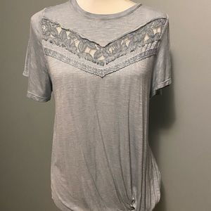 Grey flowy top super comfy!